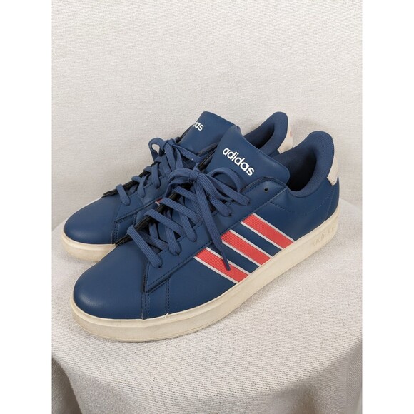 ADIDAS Grand Court 2.0 Tennis Sneaker Men's Size US 12 Blue IH4806 Three Stripe - Picture 5 of 11